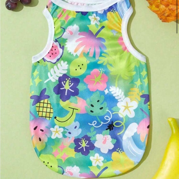 Colorful Tropical Pet Tank Top - Picture 1 of 1